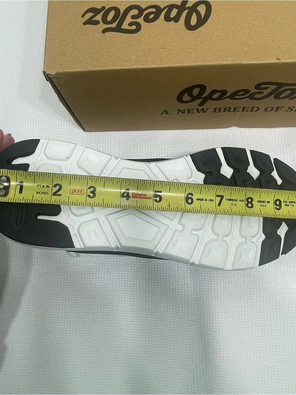 Women’s Black White Lace-Up Open-Toe Sneaker. Size 9.5. New in box. MSRP $90.